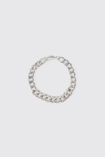 Iced Chain Bracelet silver