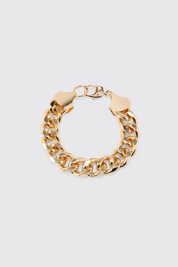 Gold Metallic Chunky Chain Bracelet