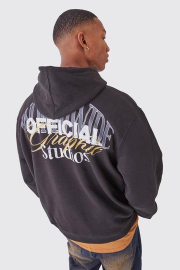 Oversized Official Graphic Hoodie black