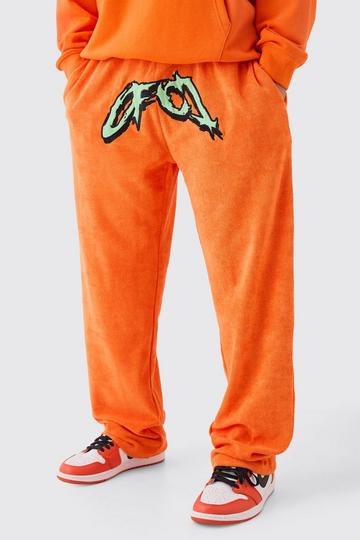 Relaxed Ofcl Towelling Jogger orange