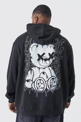 Oversized Space Graphic Hoodie