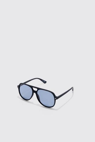 Plastic Aviator Sunglasses black
