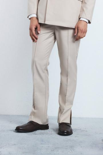 Tailored Straight Fit Trousers stone