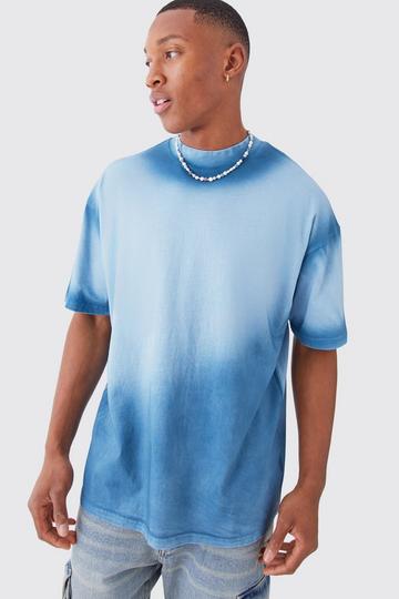 Oversized Ombre Spray Wash T-shirt ink