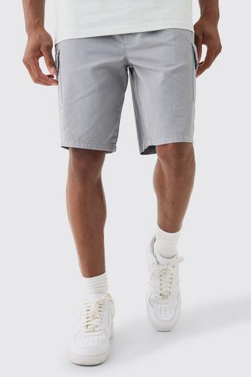 Relaxed Fit Cargo Shorts grey