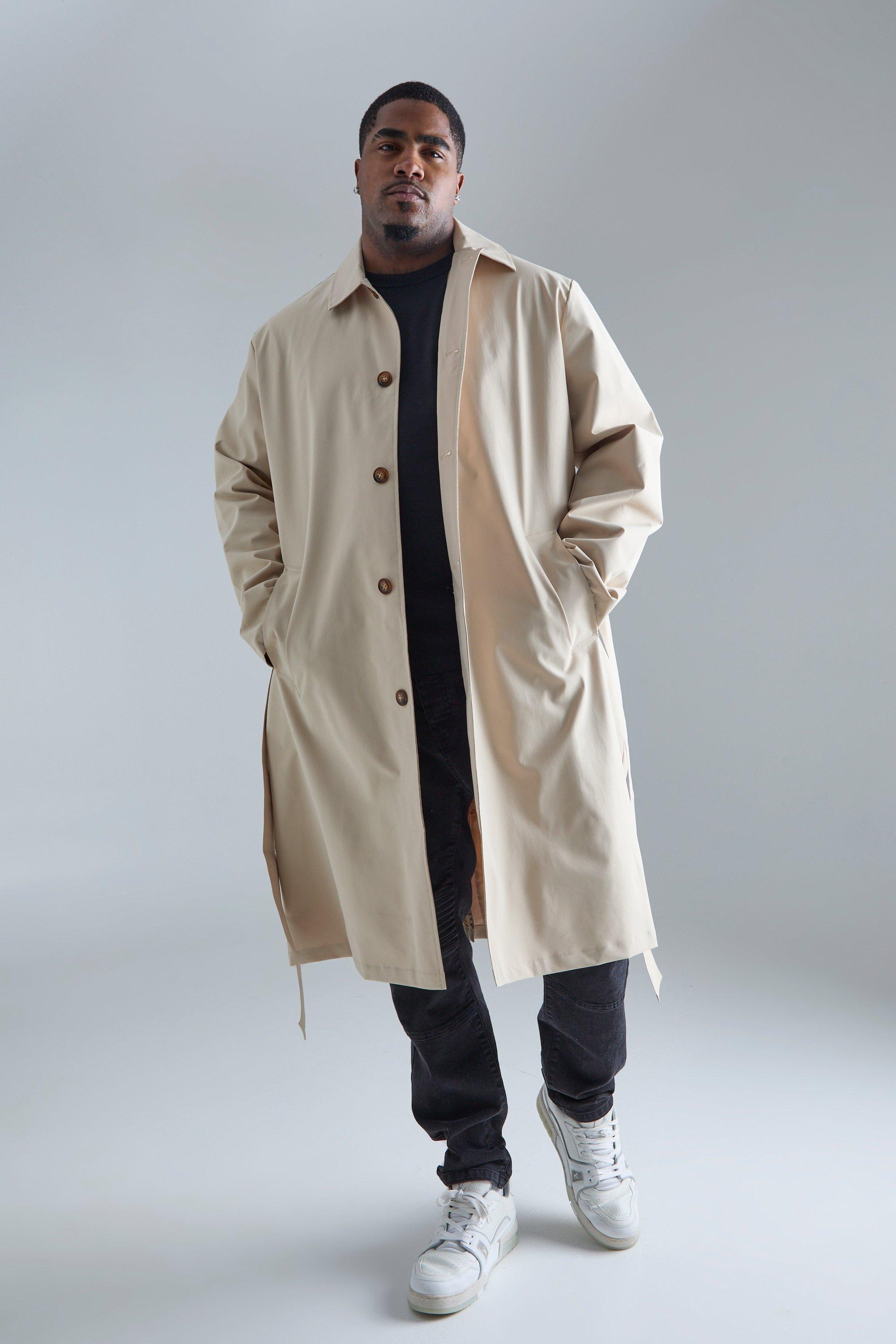 Mens lightweight trench coat sale