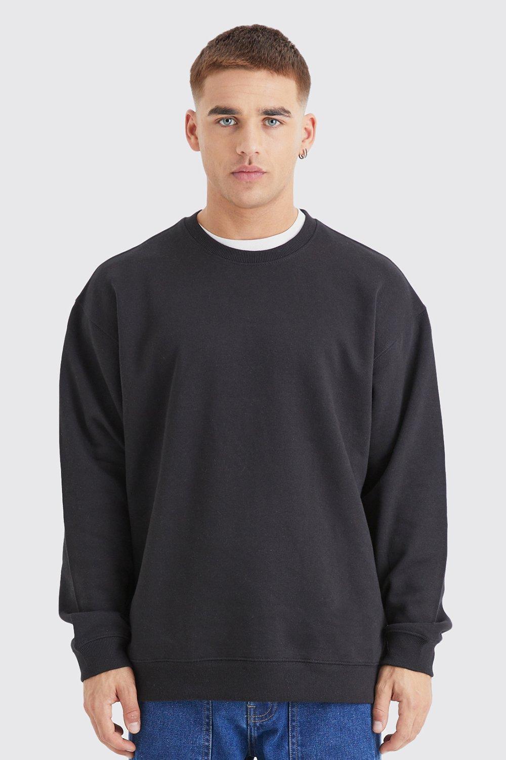 Men's Lightweight Oversized Sweatshirt | Boohoo UK