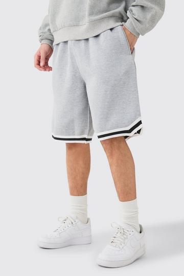 Oversized Jersey Tape Basketball Short grey