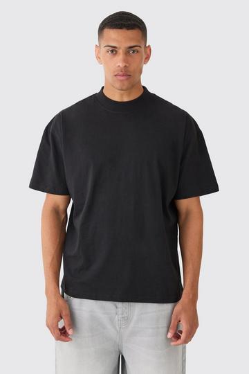 Oversized Extended Neck T-shirt black