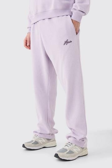 Man Relaxed Fit Basic Jogger lilac