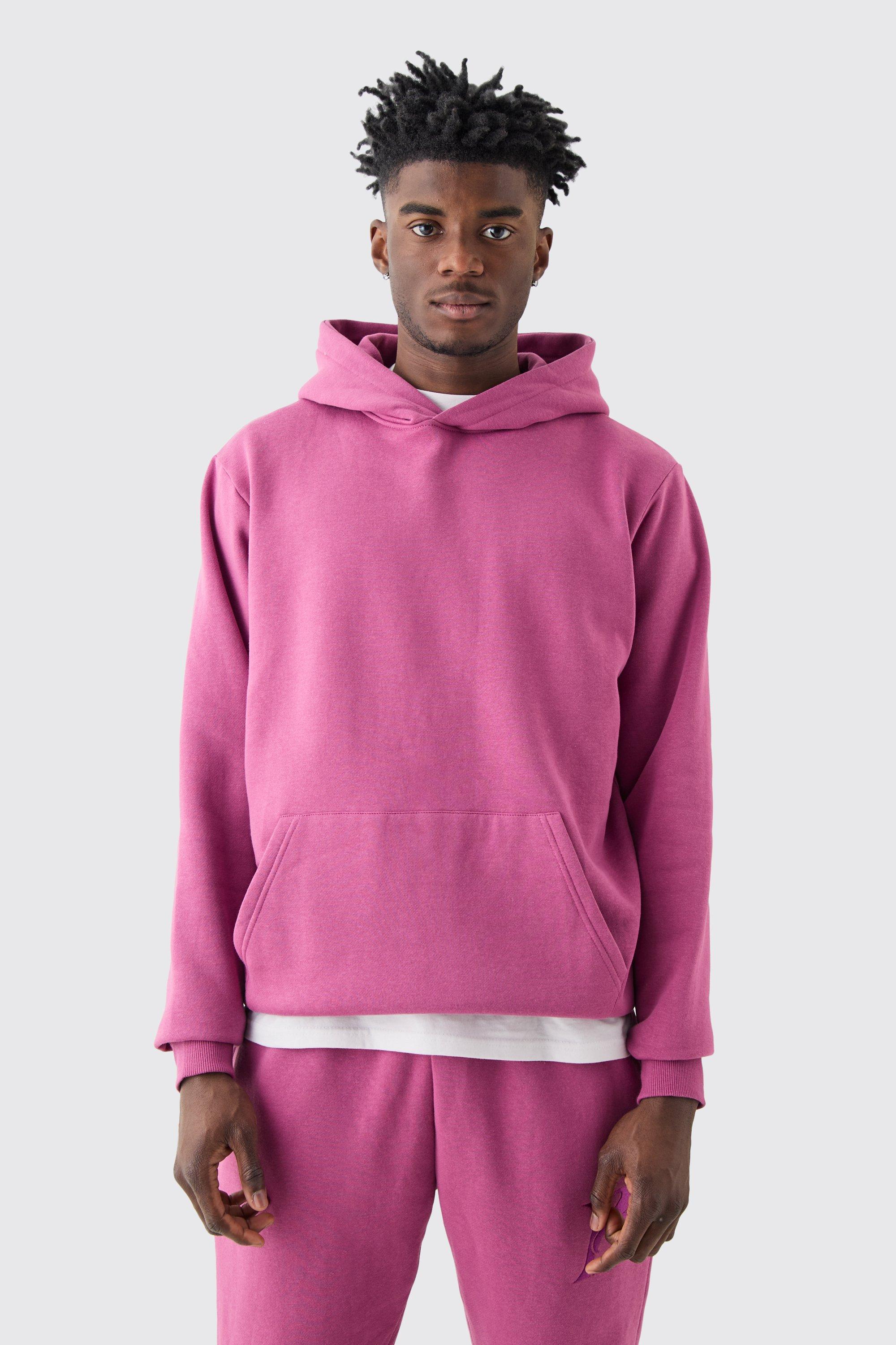 Boohoo pink online hoodie