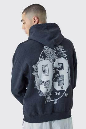 Oversized Washed Renaissance Graphic Hoodie