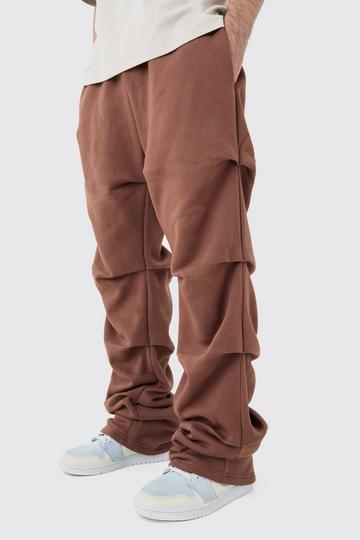 Chocolate Brown Heavyweight Ruched Jogger