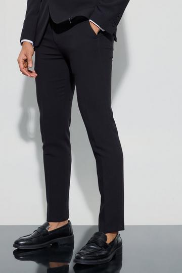Jersey Skinny Suit Trousers black