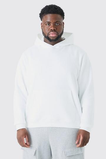 Plus Basic Over The Head Hoodie In White white