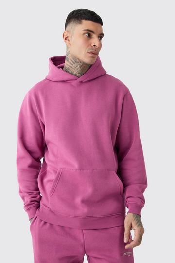 Tall Over The Head Basic Hoodie rose