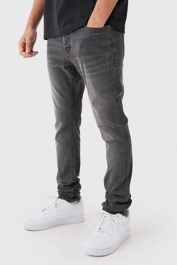 Skinny Stretch Stacked Jean In Charcoal charcoal