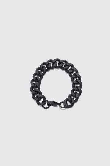 Chunky Chain Matte Finish Bracelet In Black black