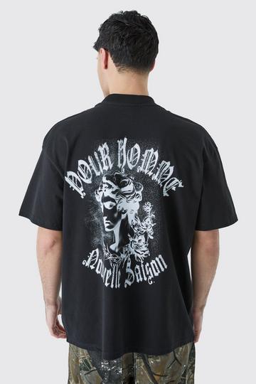 Oversized Heavyweight Gothic T-shirt black