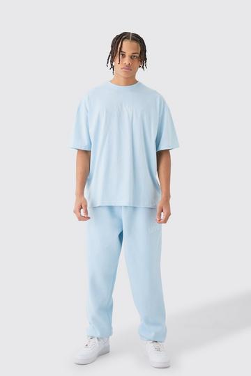 Blue Man Oversized T-shirt & Jogger Set
