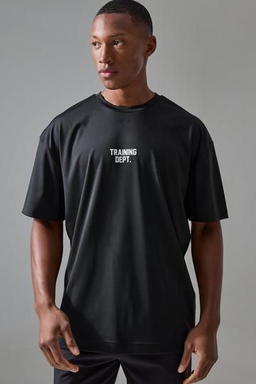 Active Training Dept Oversized Perforated T-shirt black