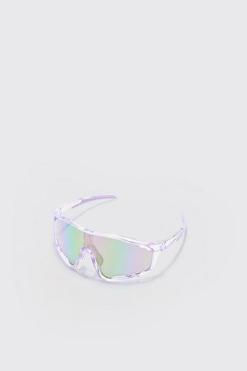 White Visor Sunglasses In White