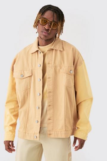 Tall Overdyed Sand Blasted Twill Jacket oatmeal