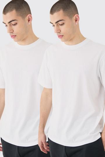 2 Pack Basic T-shirt white
