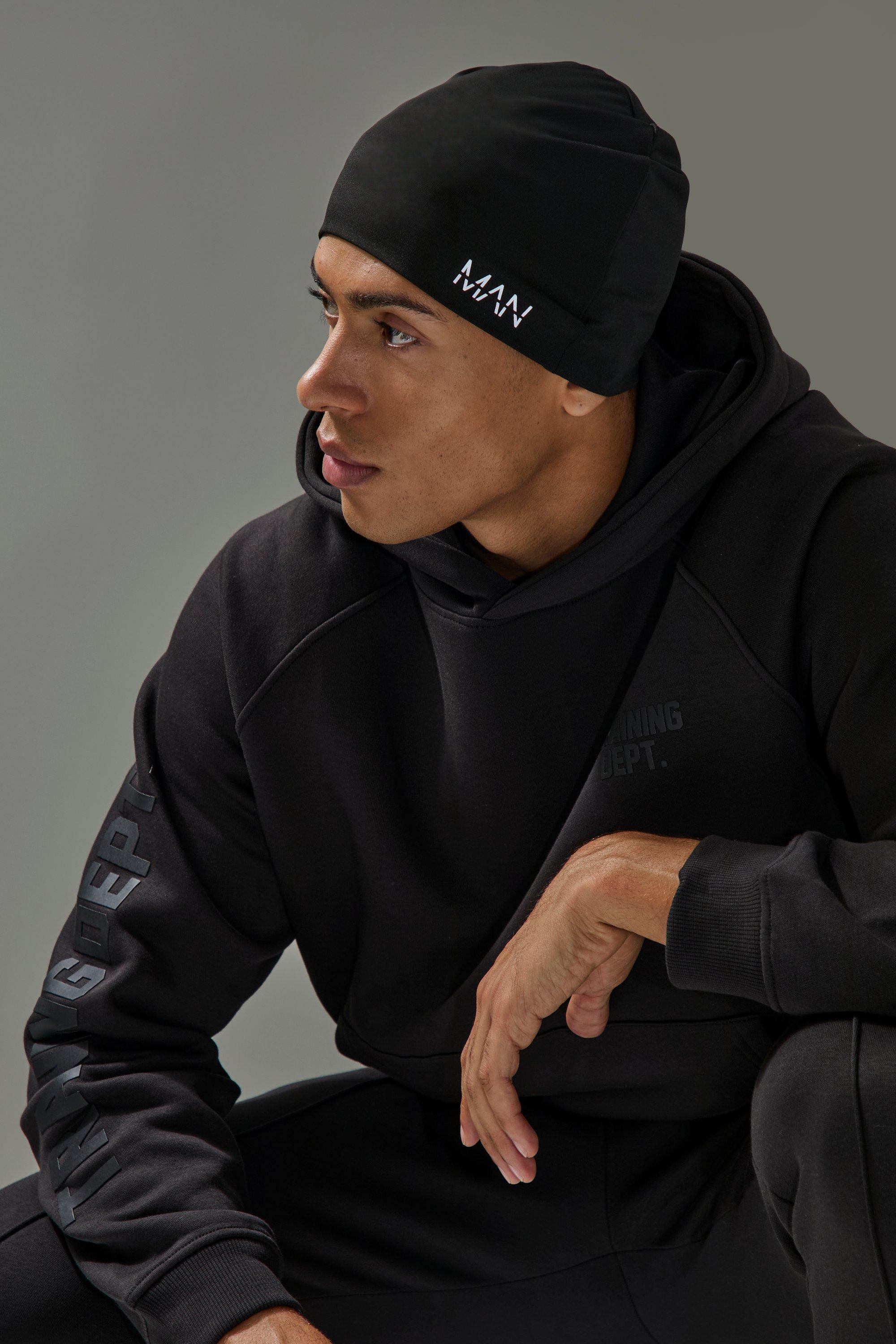 Barbed Wire Jacquard Beanie | boohooMAN USA