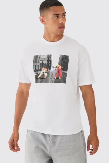 Loose Street Fighter Gaming License T-shirt white