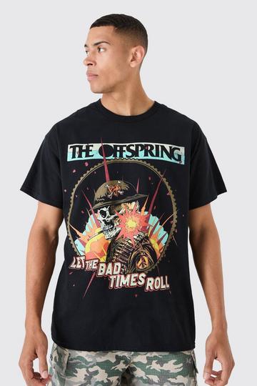 Loose Fit The Offspring Band License T-shirt black