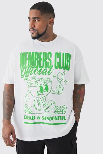 White Plus Members Club 'Spoonful' Worldwide T-shirt In White