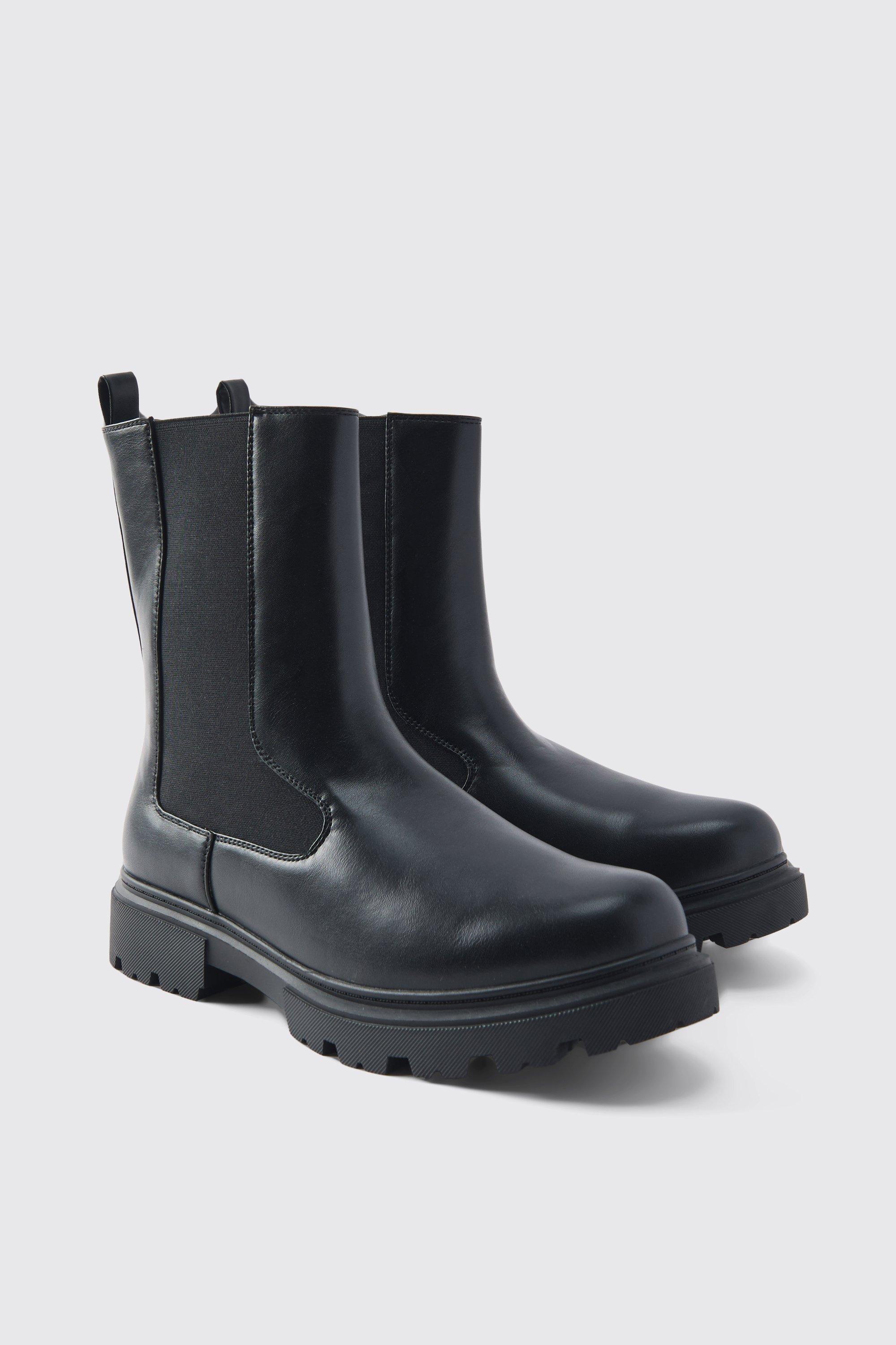 Track Sole Chelsea Boot | boohooMAN USA Track Sole Chelsea Boot | boohooMAN USA