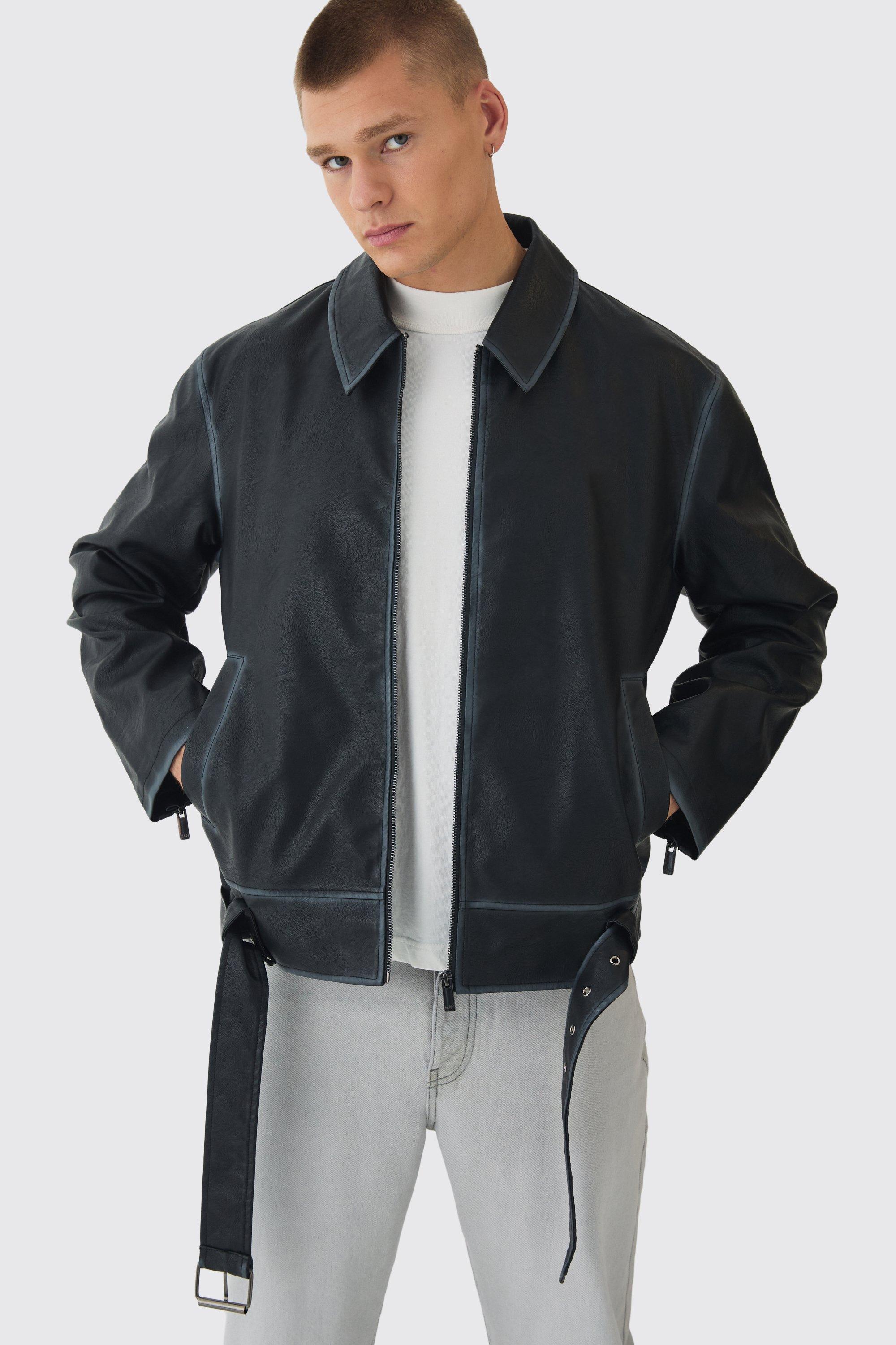 Boohooman fashion biker jacket