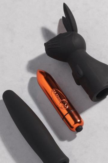 Misspap Rabbit And Vibrator Set black