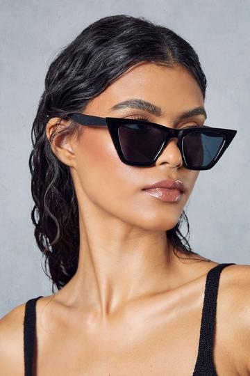 Black Oversized Cat Eye Sunglasses