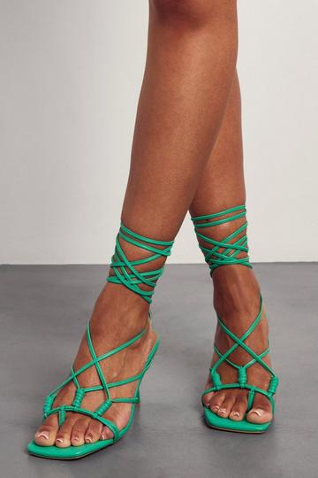 Green strappy heels | boohoo UK