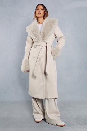 Women's Wool Blend Oversized Duster Coat