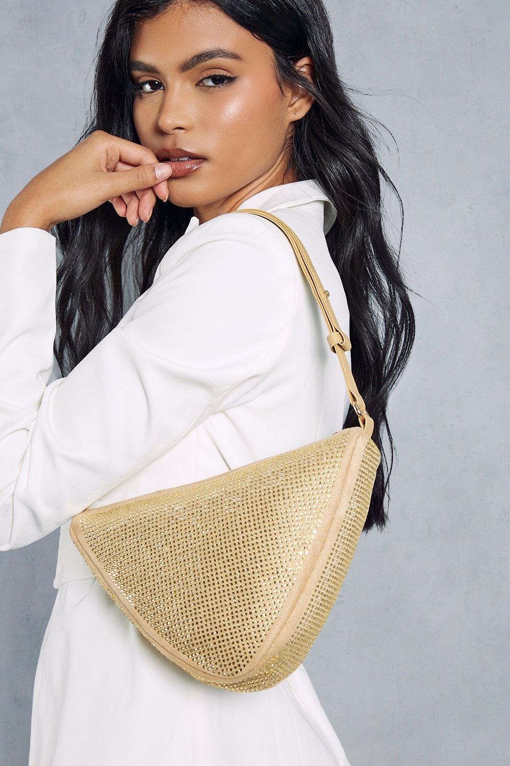 Gold hot sale woven bag