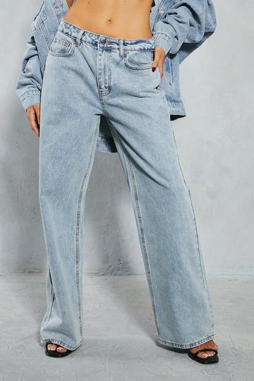Denim Low Rise Baggy Relaxed Jean light blue