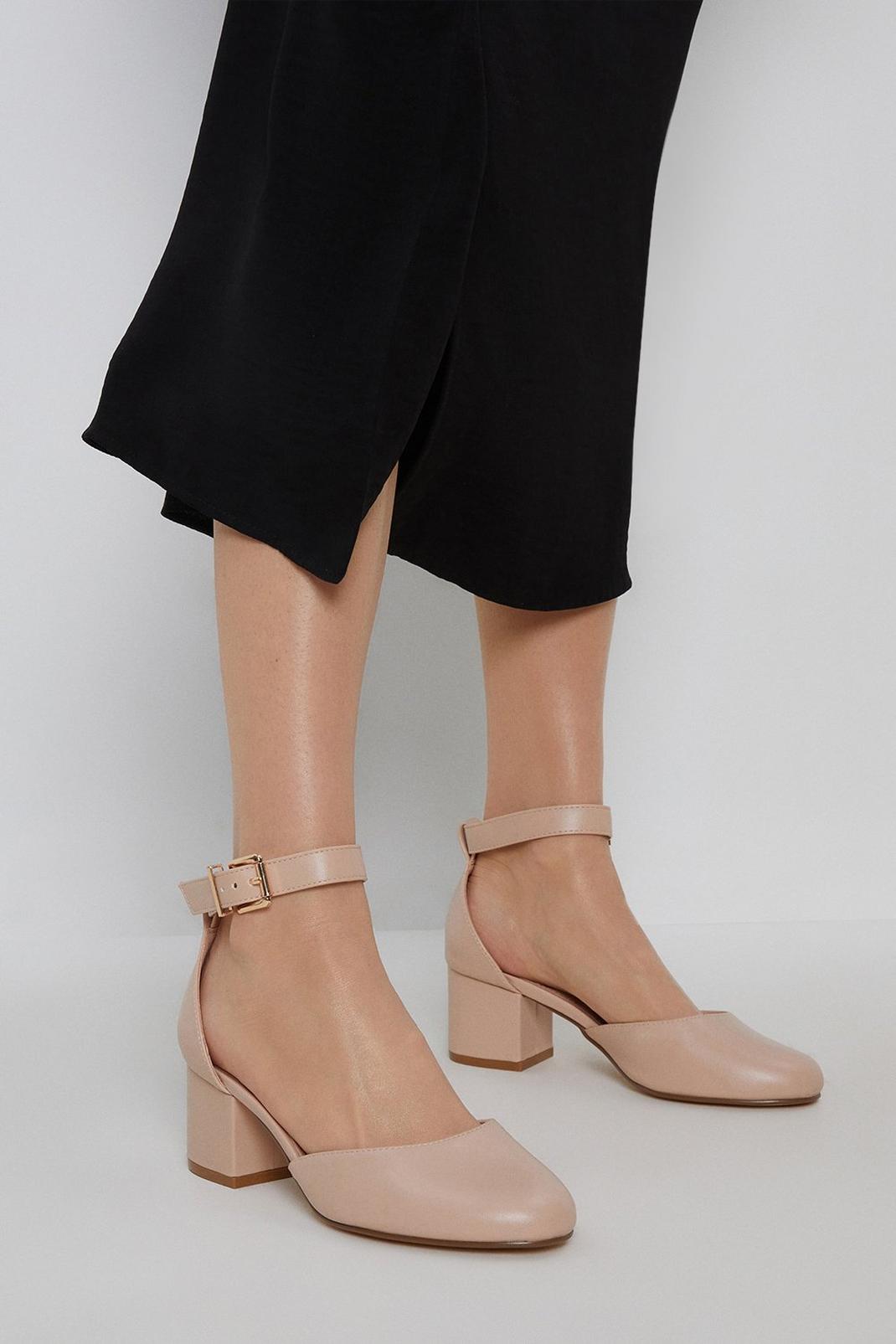 Blush Wide Fit Hope Ankle Strap Closed Toe image number 1