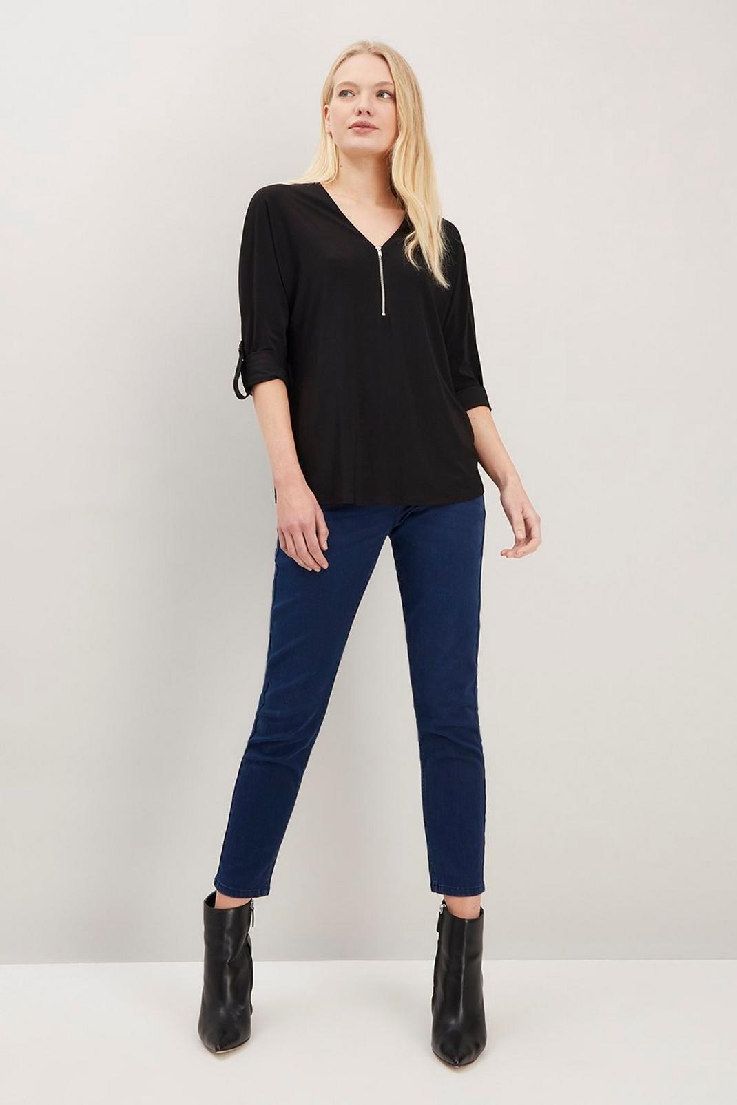 105 Jersey Zip Blouse image number 2