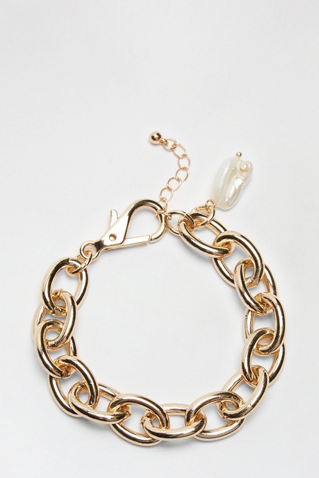 128 Chain Pearl Bracelet image number 1