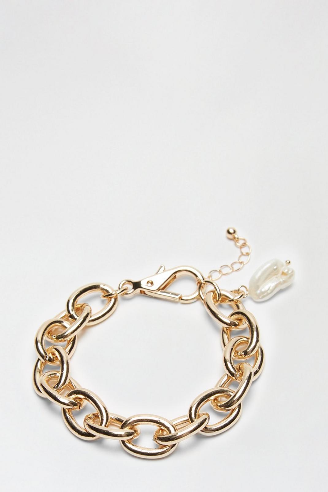 128 Chain Pearl Bracelet image number 2
