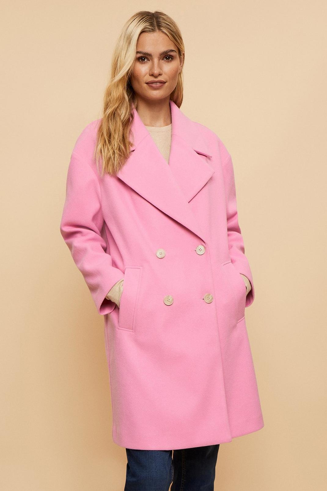 Pink Relaxed Chuck On Coat image number 1