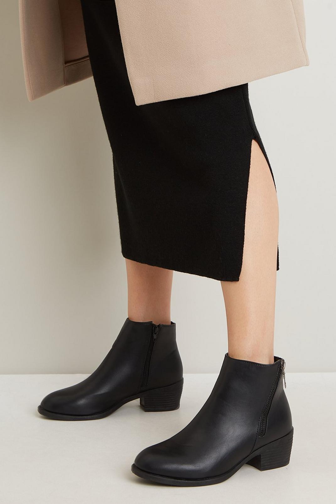 Black Asher Ankle Boot image number 1