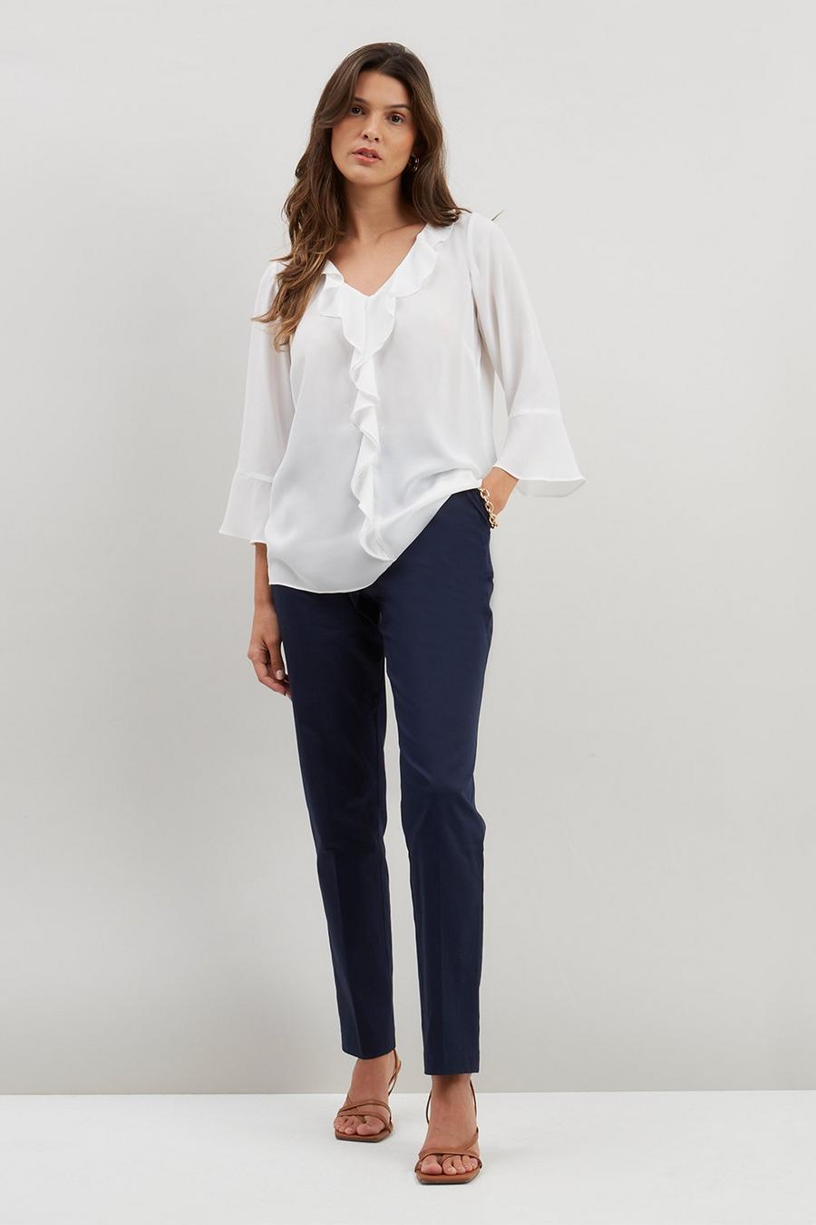 Tall Stretch Tapered Belted Trousers