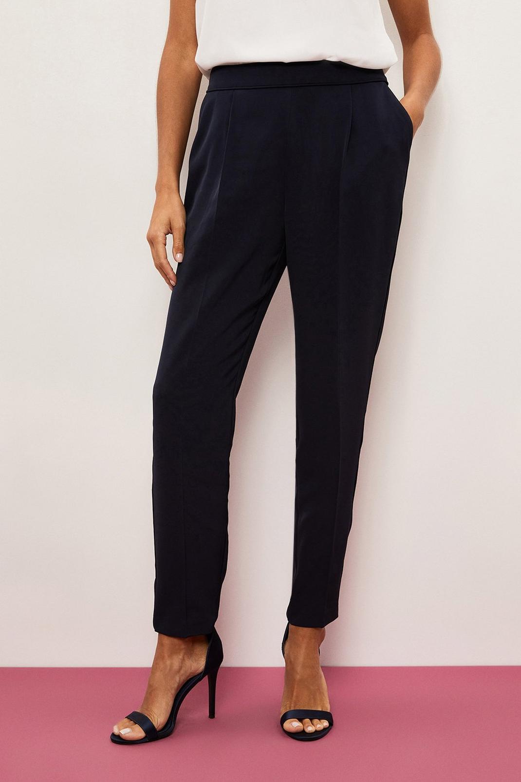 Navy Pull On Trouser image number 1