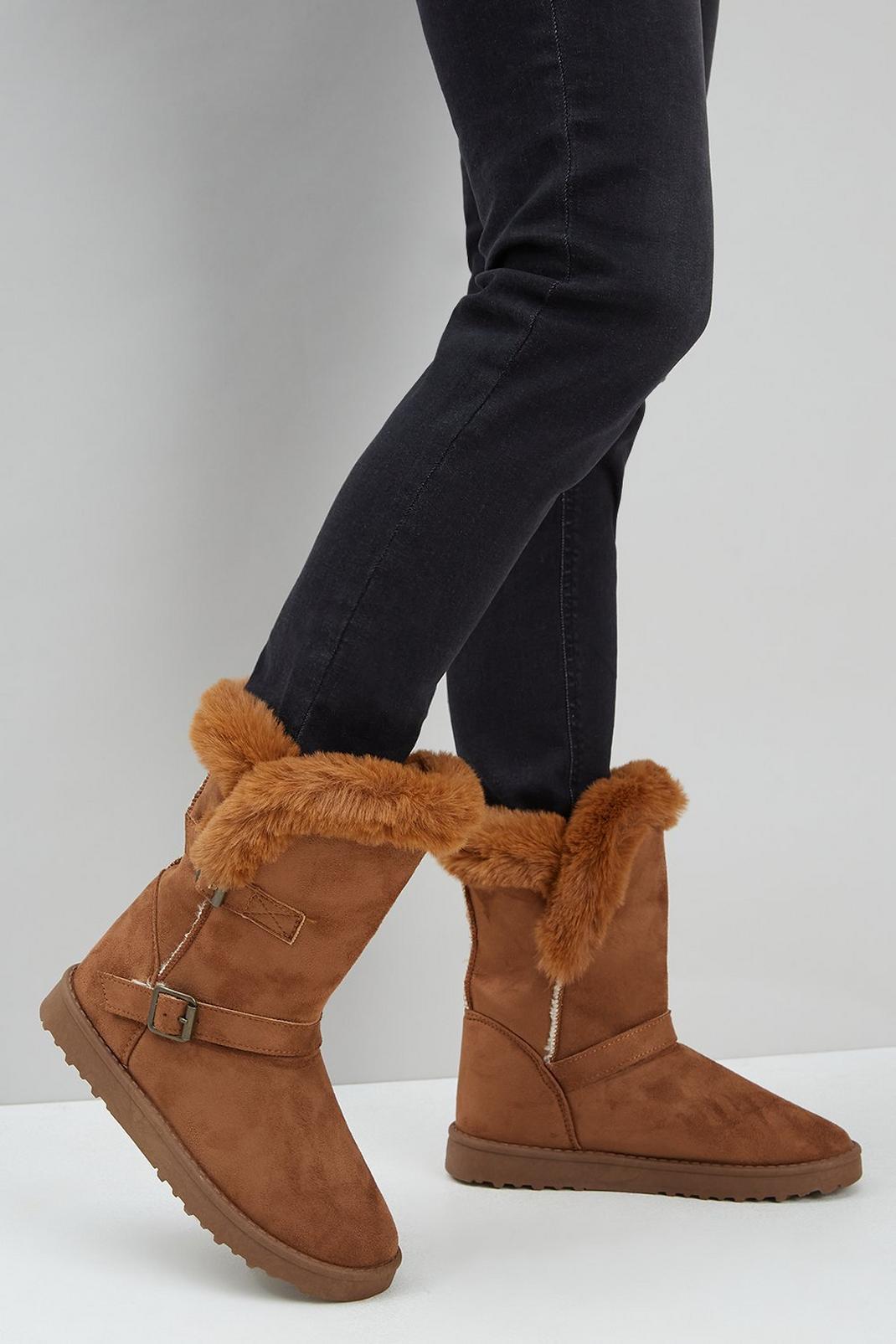 166 Melody Faux Fur Lined Calf Boot image number 2
