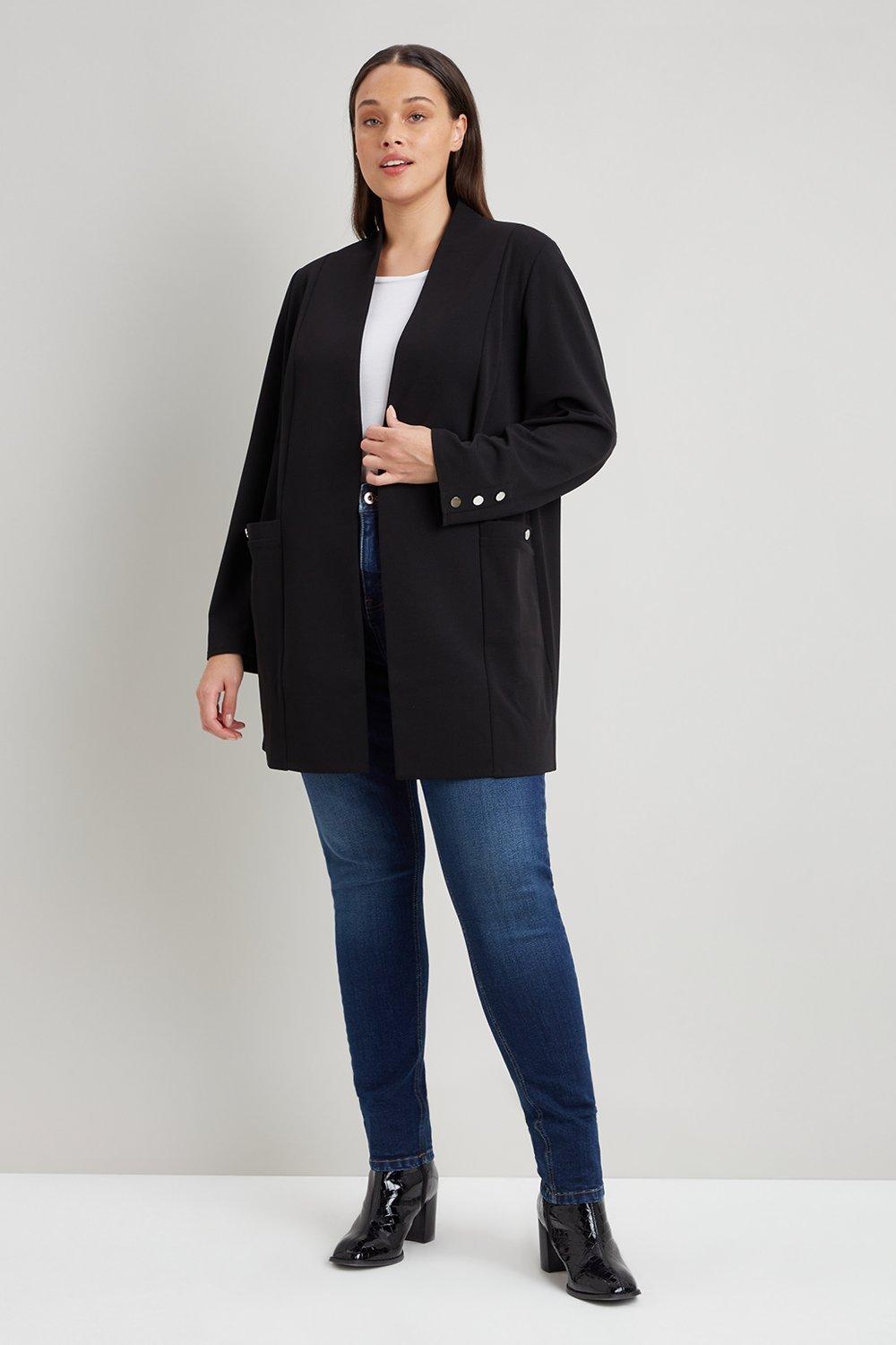 tailored longline jacket